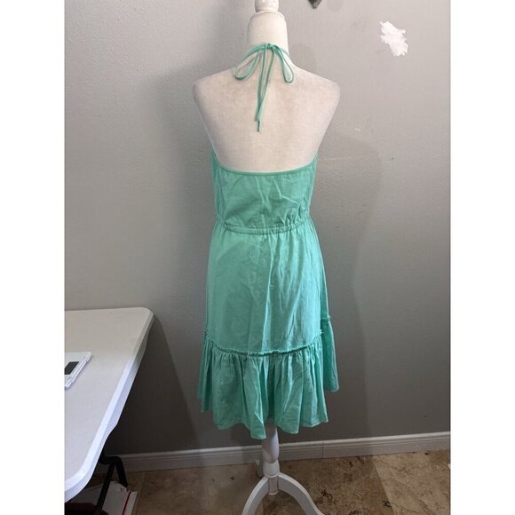 Banana Republic Sun Dress Mint Green Halter Top Women 4 - Picture 8 of 14
